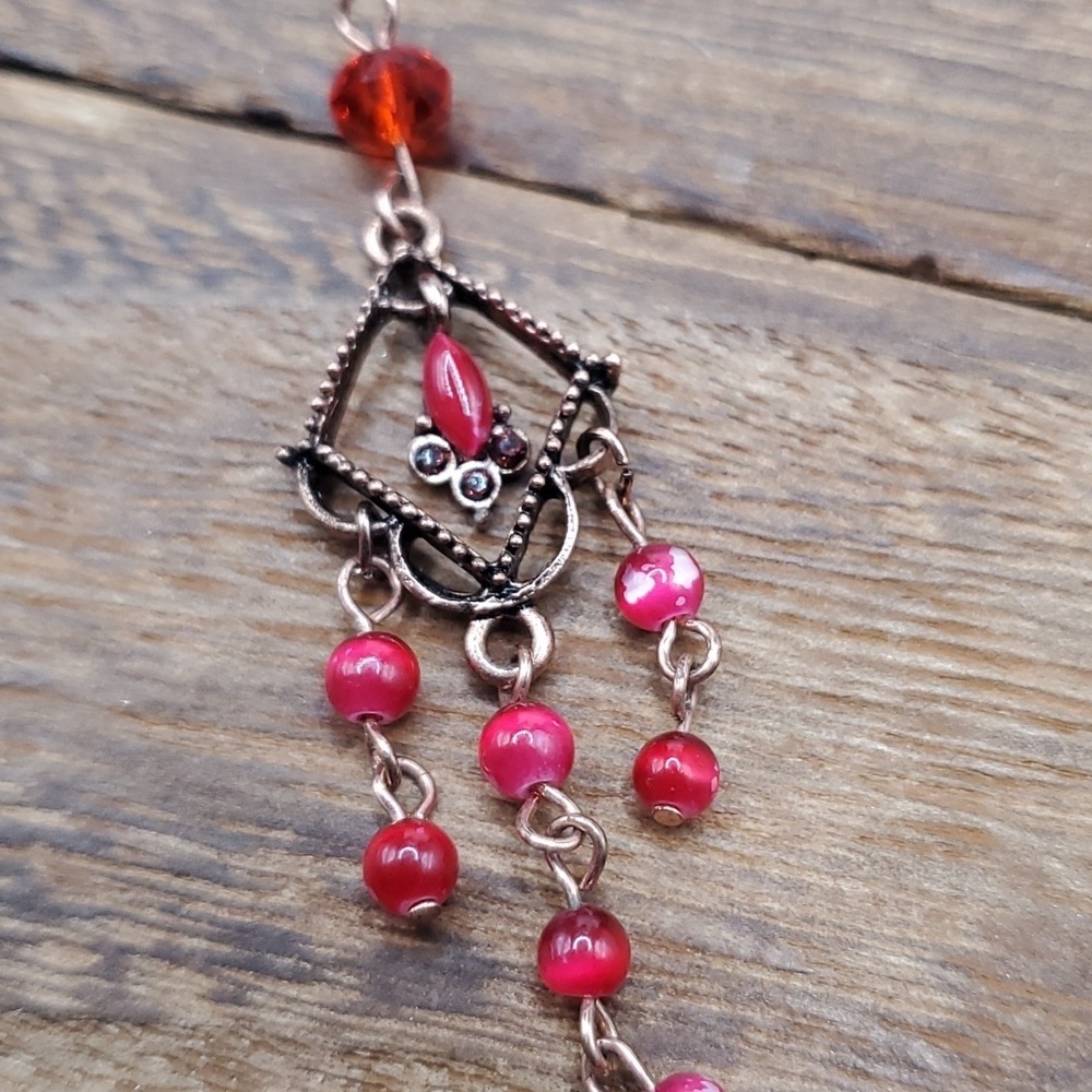 Ruby‎ moondrop Gypsy pendant